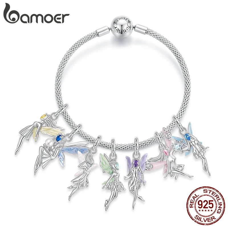 Подвеска Bamoer из стерлингового серебра 925 пробы «Снежный и цветочный эльф» с разноцветными крыльями, бусины-талисманы для женских браслетов, подарок на День святого Валентина
Подвеска Bamoer из стерлингового серебра 925 пробы «Снежный и цветочный эльф» с разноцветными крыльями, бусины-талисманы для женских браслетов, подарок на День святого Валентина