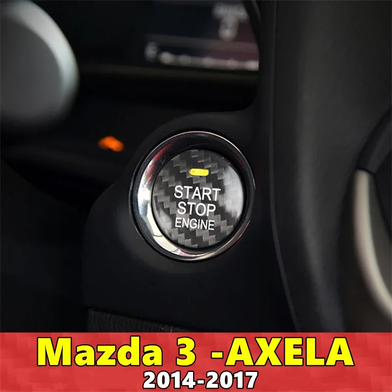 For Mazda 3 AXELA Mazda3 Car Engine Start Stop Button Cover Real Carbon Fiber Sticker 2014 2015 2016 2017
For Mazda 3 AXELA Mazda3 Car Engine Start Stop Button Cover Real Carbon Fiber Sticker 2014 2015 2016 2017