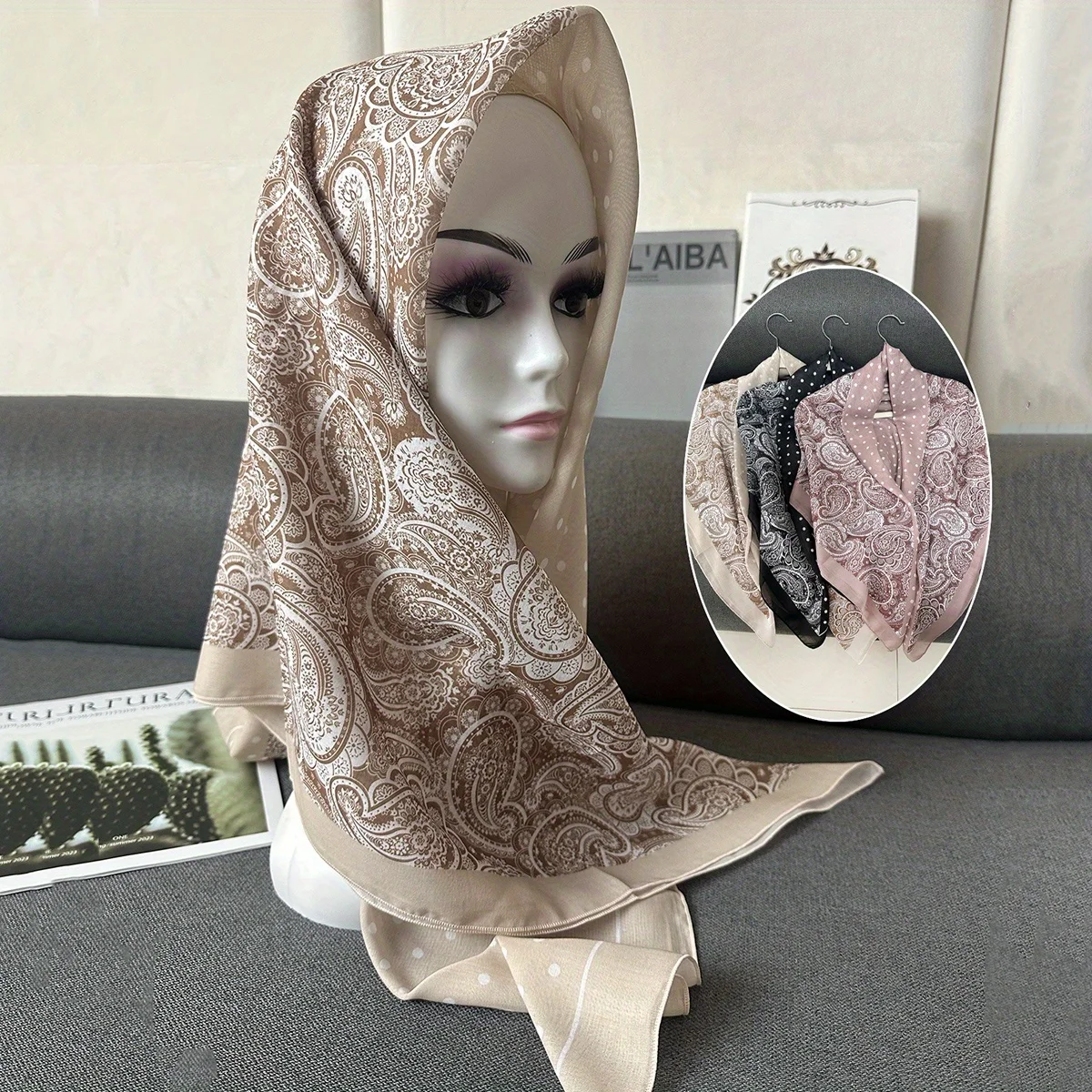 1PCS new high-end 115X115 square scarf, silk scarf, women's scarf, Korean fashion cashew dot scarf
1PCS new high-end 115X115 square scarf, silk scarf, women's scarf, Korean fashion cashew dot scarf