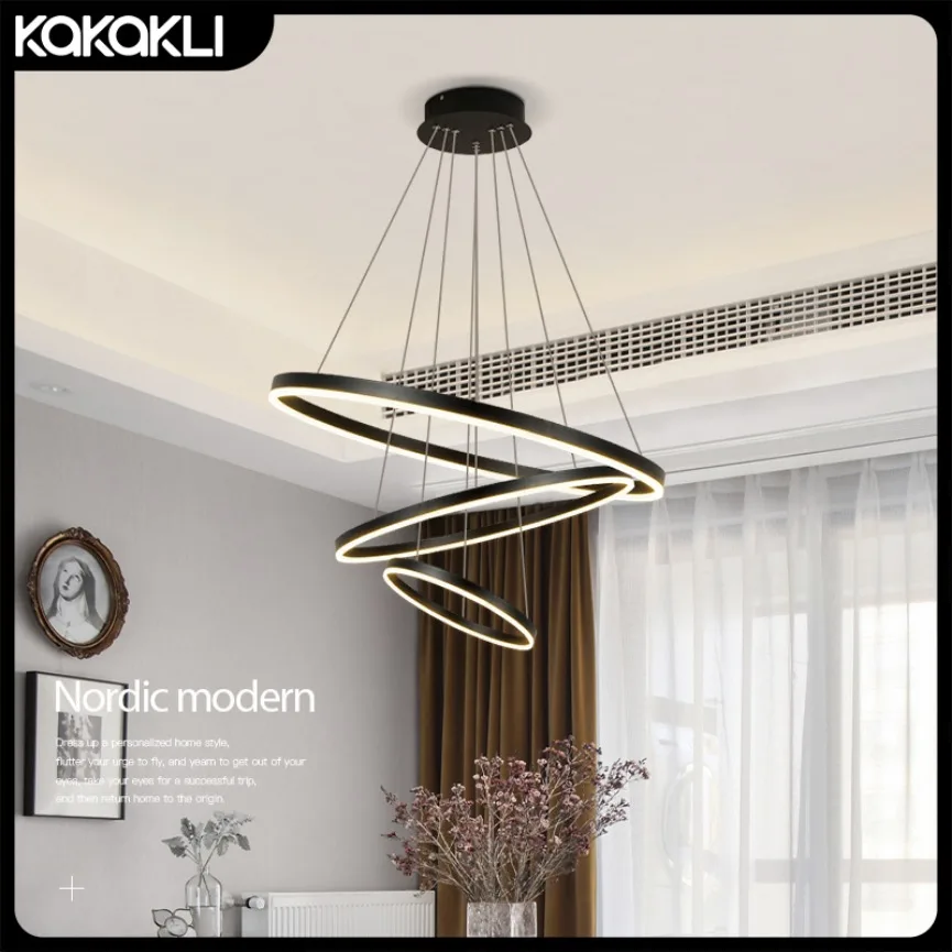 Modern LED Pendant Lights Simple Circular Dimmable Living Room Dining Room Hotel Lobby Exhibition Hall Interior Decoration Light
Modern LED Pendant Lights Simple Circular Dimmable Living Room Dining Room Hotel Lobby Exhibition Hall Interior Decoration Light