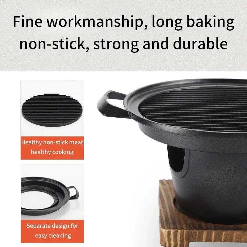 Japanese Mini Barbecue Stove BBQ Home OnePerson Smoke Free Alcohol Grill Outdoor Mini Barbecue Stove Non Stick Pan Barbecue Tool
Japanese Mini Barbecue Stove BBQ Home OnePerson Smoke Free Alcohol Grill Outdoor Mini Barbecue Stove Non Stick Pan Barbecue Tool