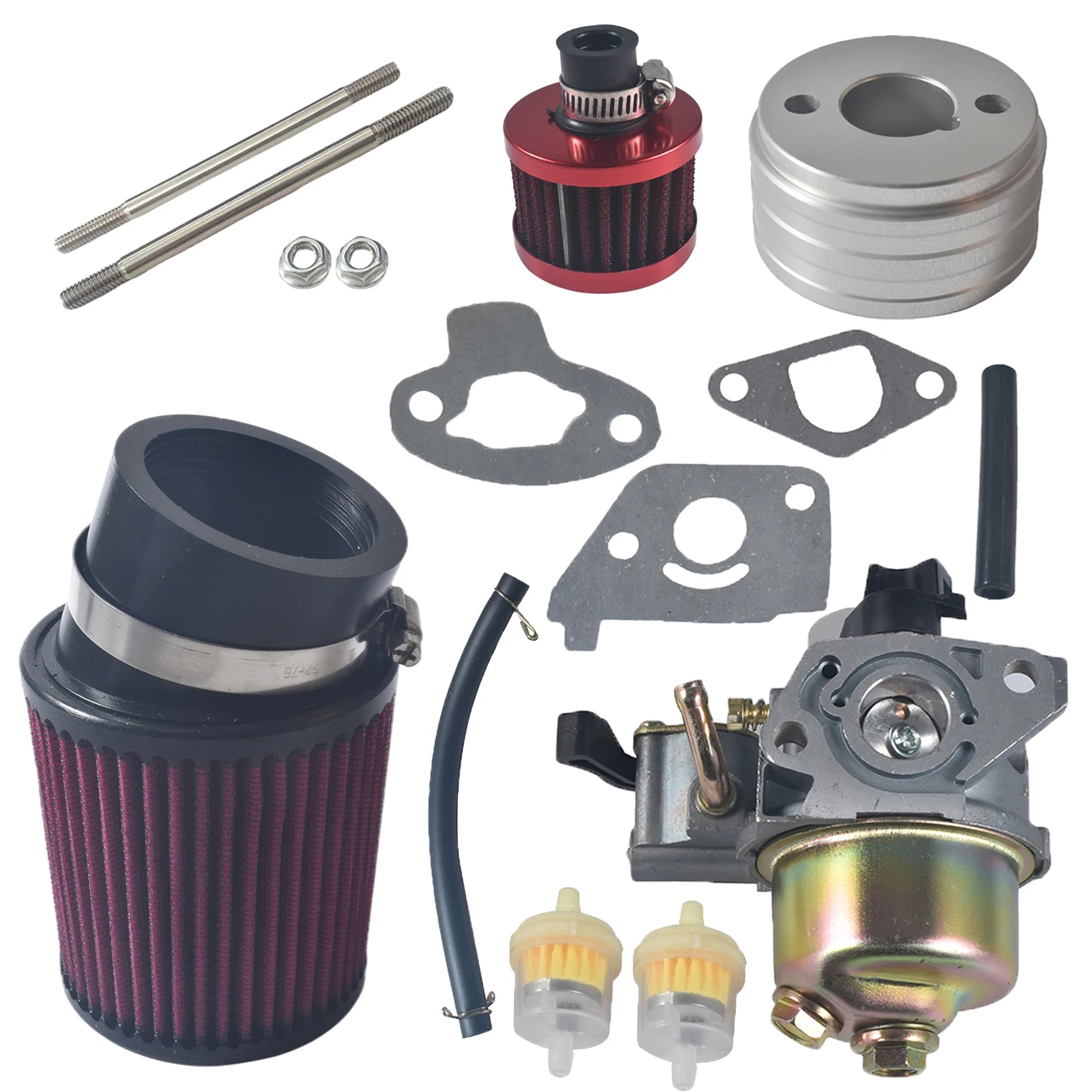 Go Kart Red 97CC Carburetor Carb With Air Filter Kit For Coleman RB100 105cc MBX10 Baja 97cc
Go Kart Red 97CC Carburetor Carb With Air Filter Kit For Coleman RB100 105cc MBX10 Baja 97cc