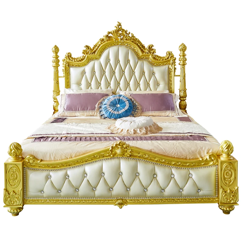 #European American Style Luxury Wood Leather Carved Storage Pillar Princess Bed 1.8m/2m Home Furniture for Villa Wedding Bedroom
#European American Style Luxury Wood Leather Carved Storage Pillar Princess Bed 1.8m/2m Home Furniture for Villa Wedding Bedroom