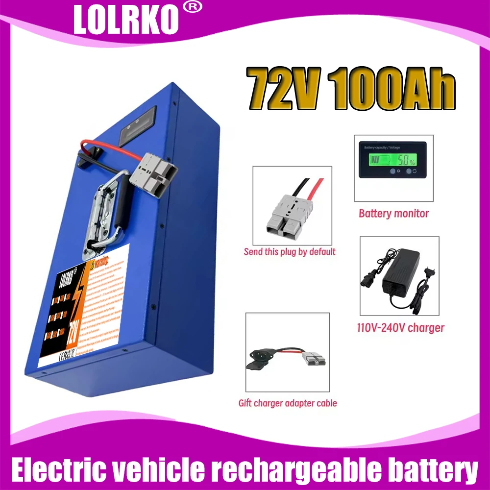 Air freight, built-in 40AHBMS, 72V100AH, shipped within 24 hours, 18650 lithium-ion battery, suitable for equipment below 3000W
Air freight, built-in 40AHBMS, 72V100AH, shipped within 24 hours, 18650 lithium-ion battery, suitable for equipment below 3000W