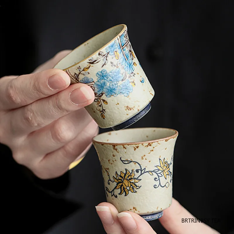 1 Pc Chinese Vintage Ceramic Tea Cup Handmade Flower Pattern Tea Bowl Household Master Teacup Travel Personal Teaware 35ml
1 Pc Chinese Vintage Ceramic Tea Cup Handmade Flower Pattern Tea Bowl Household Master Teacup Travel Personal Teaware 35ml