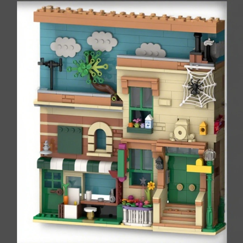 495 шт. MOC «Улица Сезам» в фоторамке, строительные блоки, рождественский подарок, воображение космоса, как для запуска, комплект для начинающих
495 шт. MOC «Улица Сезам» в фоторамке, строительные блоки, рождественский подарок, воображение космоса, как для запуска, комплект для начинающих