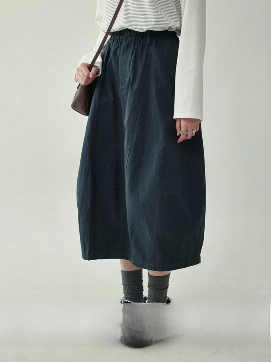 AMUU North Island Elastic Waist Flower Bud Skirt Women's Spring Summer New Design A-Line Workwear Skirt High Waist Cotton
AMUU North Island Elastic Waist Flower Bud Skirt Women's Spring Summer New Design A-Line Workwear Skirt High Waist Cotton