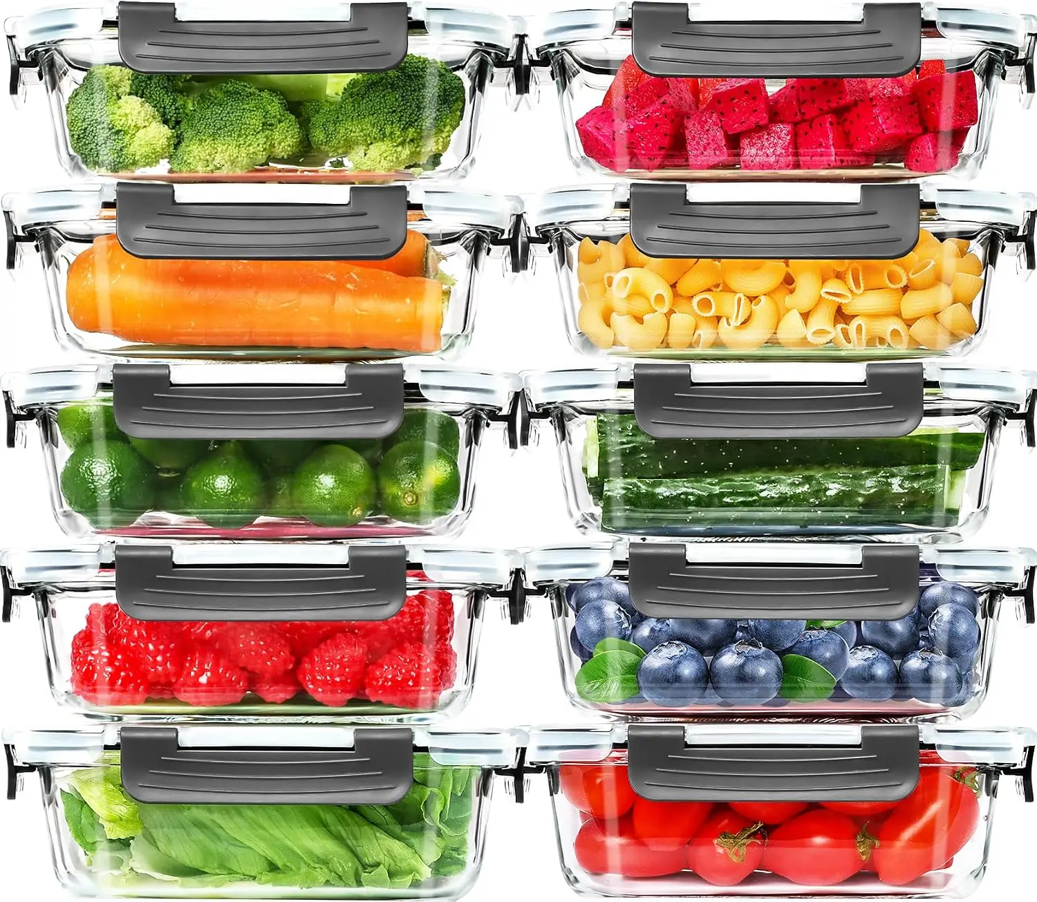 10 Pack Glass Meal Prep Containers, 22 OZ Glass Airtight Food Storage Containers with Lids, Pantry Kitchen Storage Containers for Lunch, Food Storage, Meal Prep, Lunch Bento Boxes
10 Pack Glass Meal Prep Containers, 22 OZ Glass Airtight Food Storage Containers with Lids, Pantry Kitchen Storage Containers for Lunch, Food Storage, Meal Prep, Lunch Bento Boxes