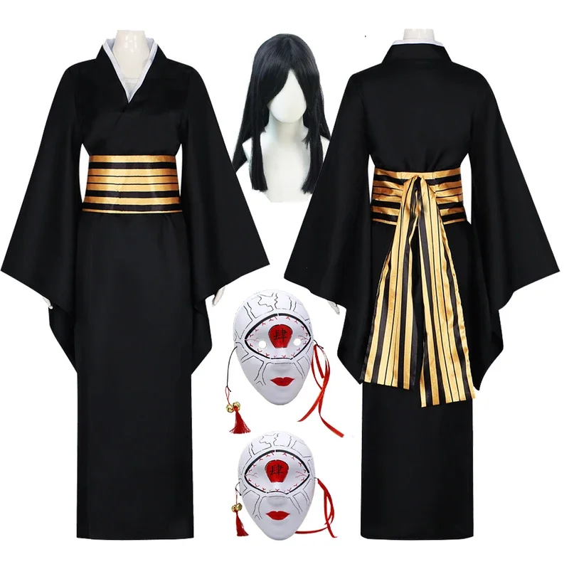 Костюм для косплея аниме Nakime, полный комплект, черное кимоно, униформа для женщин, костюмы для женщин, для Хэллоуина, карнавала, искусственная одежда для ролевых игр
Костюм для косплея аниме Nakime, полный комплект, черное кимоно, униформа для женщин, костюмы для женщин, для Хэллоуина, карнавала, искусственная одежда для ролевых игр