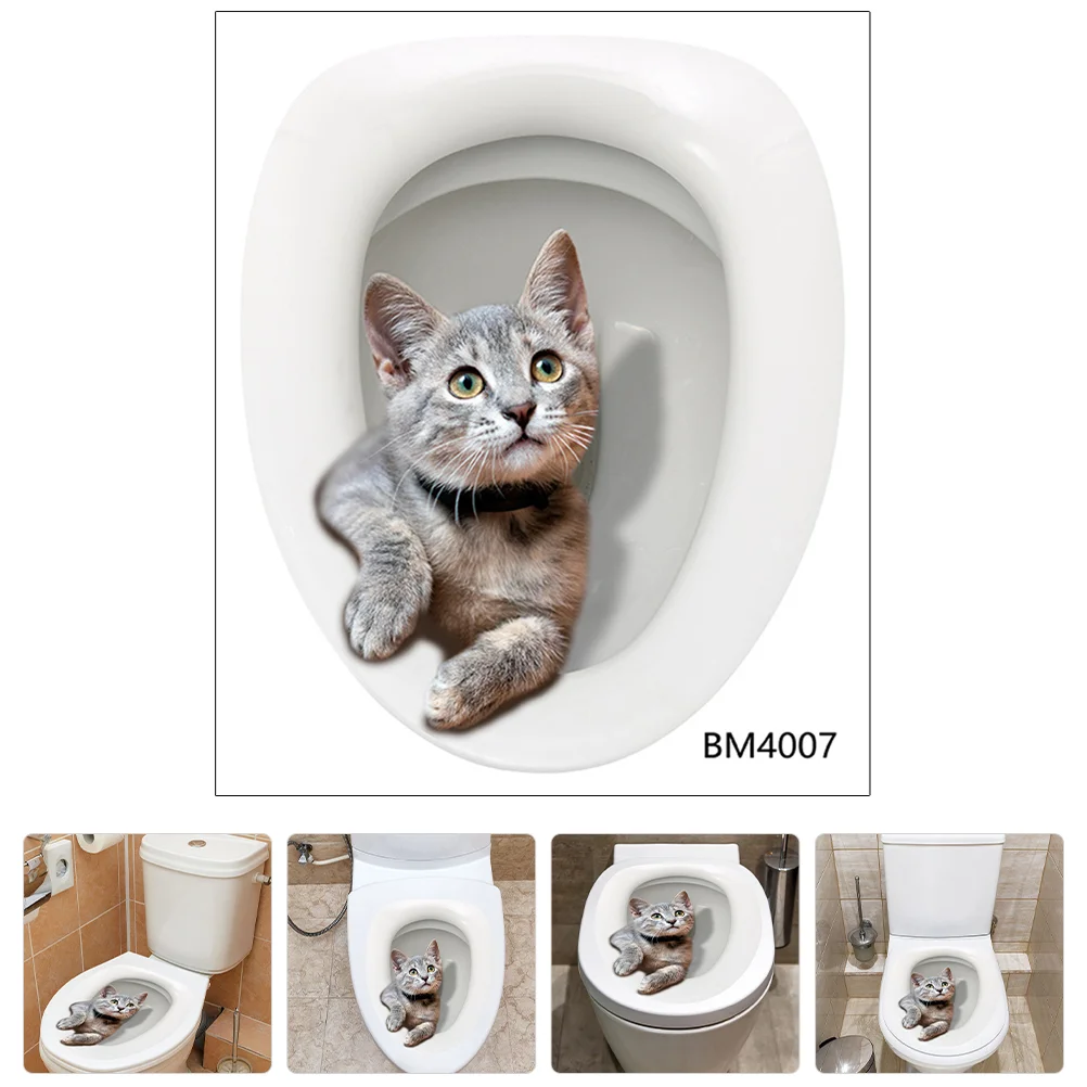 3 D Toilet Decals Kitten Wall Sticker Seat Seats Adhesive Sticky Bathroom Stickers
3 D Toilet Decals Kitten Wall Sticker Seat Seats Adhesive Sticky Bathroom Stickers