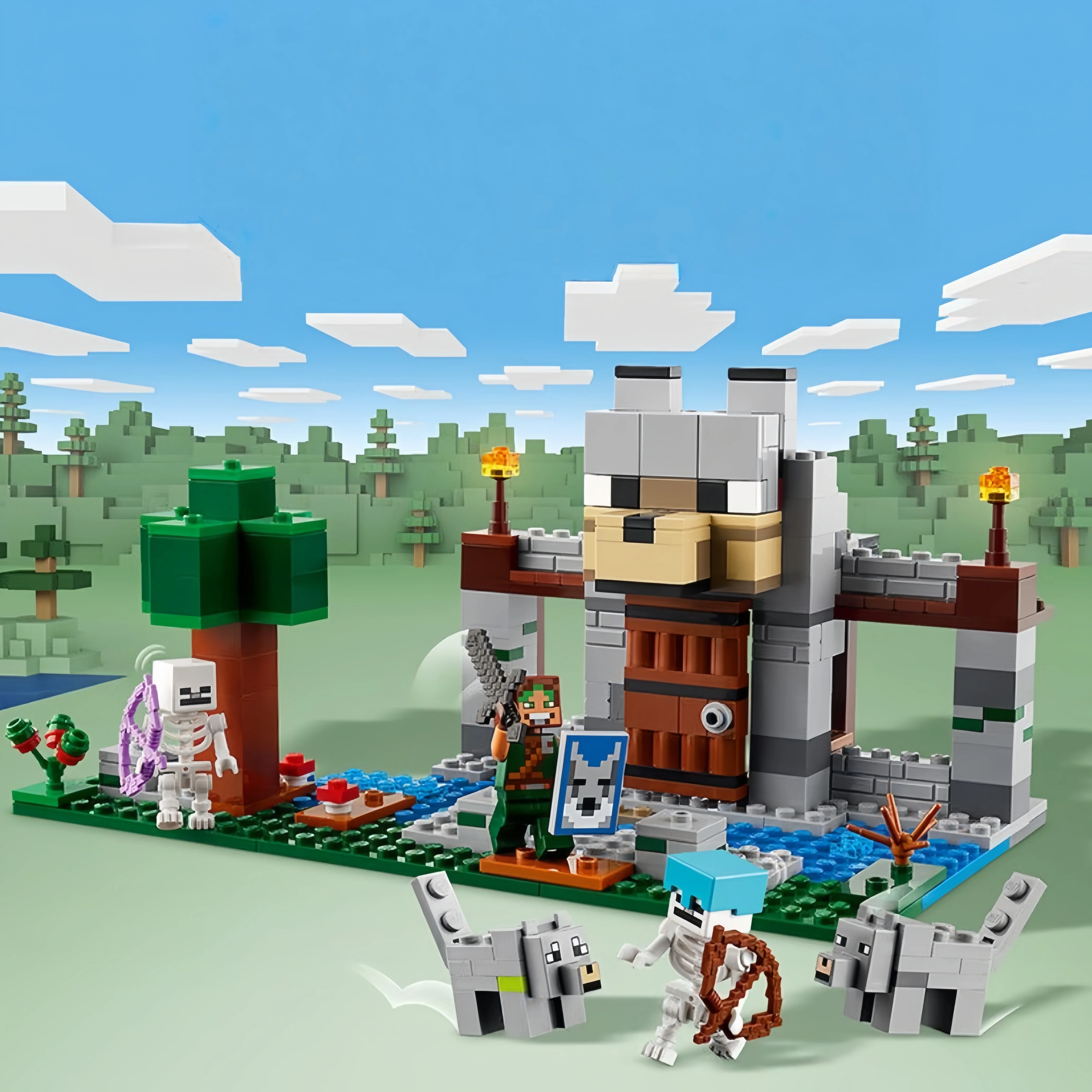 2025 new product MOC Wolf Fortress boys and girls multi-scene puzzle building blocks toys with explorer and skeleton
2025 new product MOC Wolf Fortress boys and girls multi-scene puzzle building blocks toys with explorer and skeleton