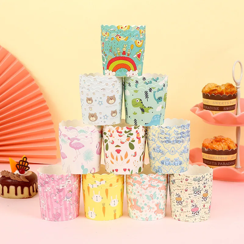 50Pcs Cartoon Round Cake Paper Cups Snacks Dessert Cakes Large Oil-Proof High-Temperature Oven Kitchen Baking Accessories
50Pcs Cartoon Round Cake Paper Cups Snacks Dessert Cakes Large Oil-Proof High-Temperature Oven Kitchen Baking Accessories
