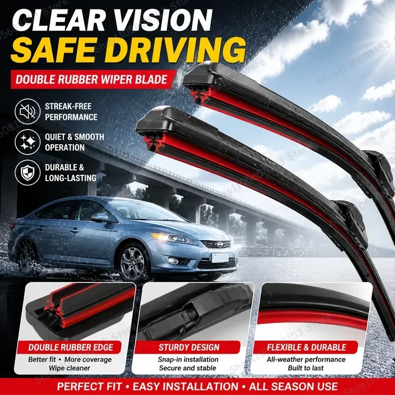 For Ford Focus C-Max MK1 MPV 2003-2010 Double Rubber Windshield Wiper Blades Heavy Duty All Weather Car Wiper Refills
For Ford Focus C-Max MK1 MPV 2003-2010 Double Rubber Windshield Wiper Blades Heavy Duty All Weather Car Wiper Refills