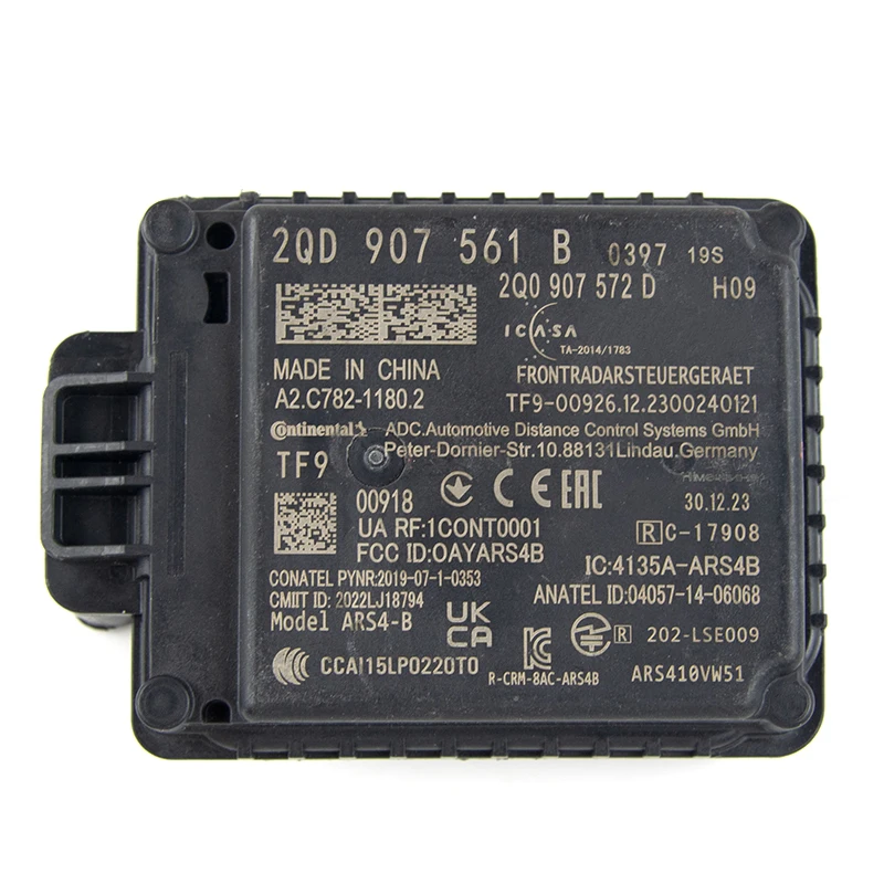 2QD 907 561 B ACC Radar Sensor For VW Jetta MK7 Polo Tayron T-Roc Passat B8 Tiguan MK2 Kodiaq Adaptive Cruise Control 2QD907561B
2QD 907 561 B ACC Radar Sensor For VW Jetta MK7 Polo Tayron T-Roc Passat B8 Tiguan MK2 Kodiaq Adaptive Cruise Control 2QD907561B