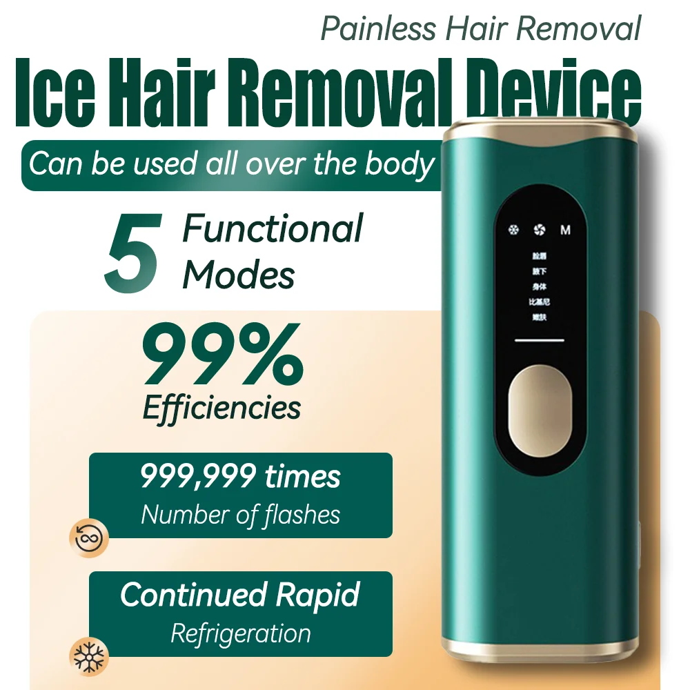 Optical Crystal Ice Cool Laser Hair Remover Painless Permanent Results 5 Speed Settings Multi-Area Use Prevent Skin Damage
Optical Crystal Ice Cool Laser Hair Remover Painless Permanent Results 5 Speed Settings Multi-Area Use Prevent Skin Damage