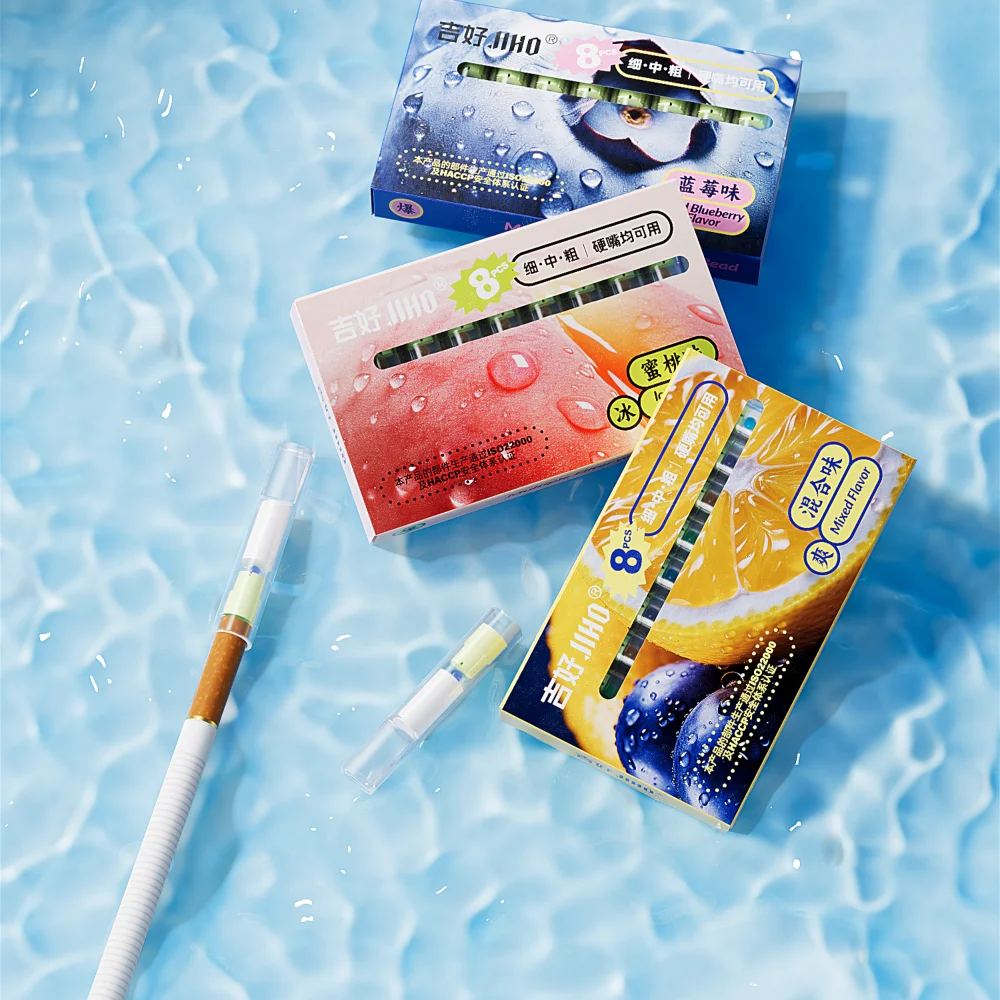 Delicious Ice Passion Fruit Built-in Pop Burst Bead Cigarette Filters, disposable tips for comfy regular daily smoking
Delicious Ice Passion Fruit Built-in Pop Burst Bead Cigarette Filters, disposable tips for comfy regular daily smoking
