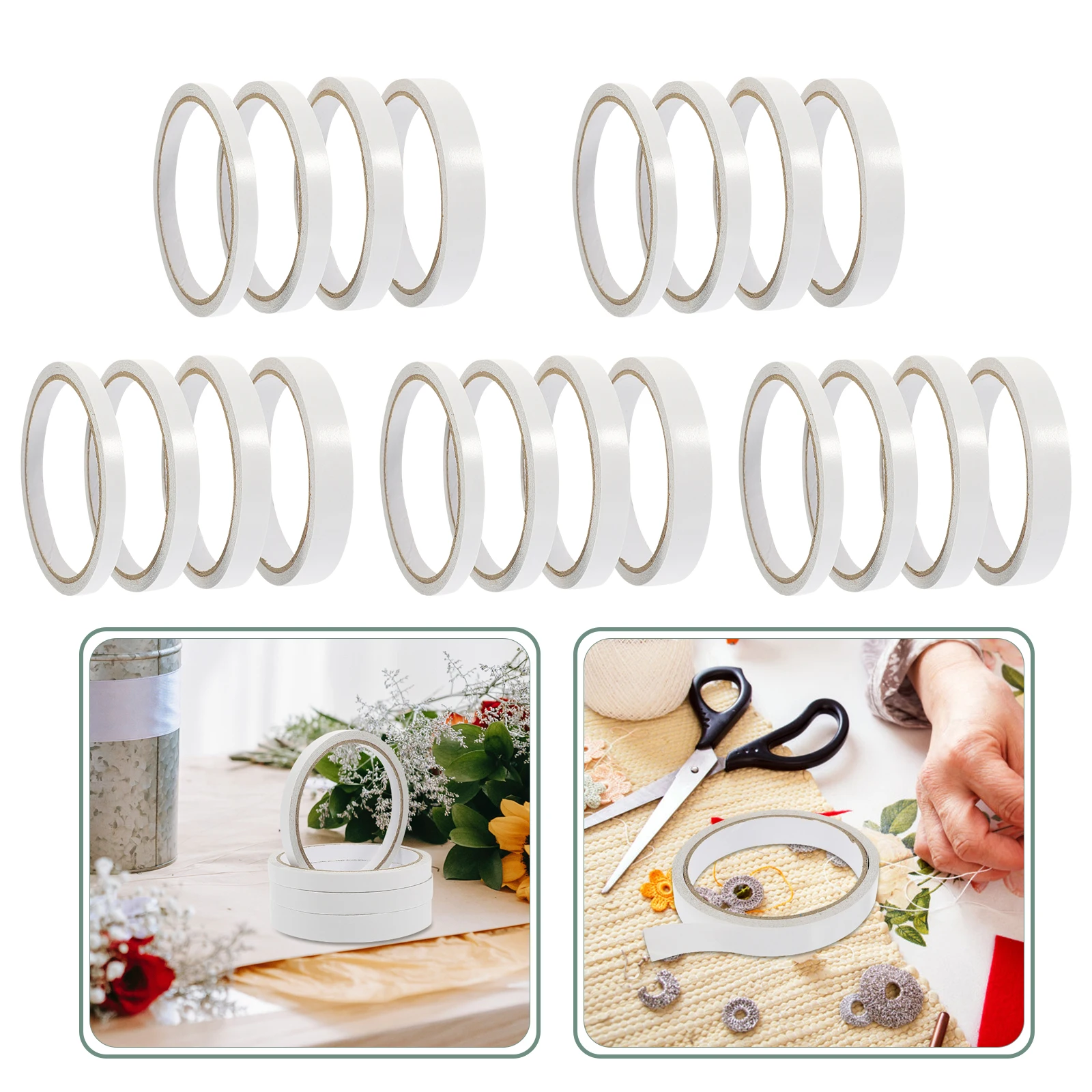20 Rolls Double-sided Tape Stationery Clear Office Adhesive Easy Removal White Paper Heavy Duty Manual Two
20 Rolls Double-sided Tape Stationery Clear Office Adhesive Easy Removal White Paper Heavy Duty Manual Two