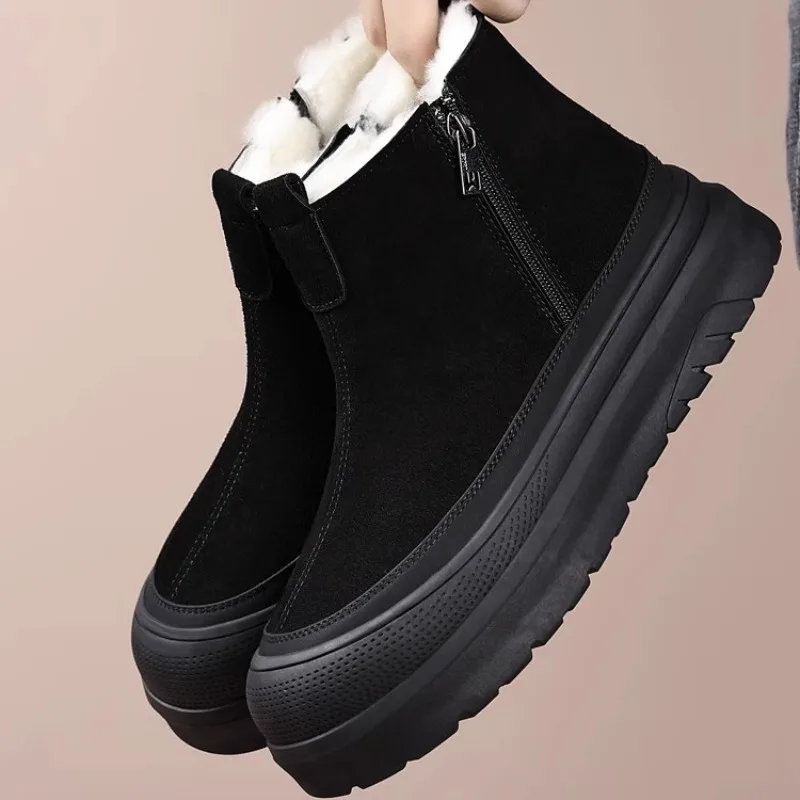 Зимние шерстяные теплые зимние ботинки, мужская обувь, водонепроницаемые противоскользящие высокие морозостойкие хлопковые ботинки из коровьей замши, мужские уличные походные ботинки
Зимние шерстяные теплые зимние ботинки, мужская обувь, водонепроницаемые противоскользящие высокие морозостойкие хлопковые ботинки из коровьей замши, мужские уличные походные ботинки