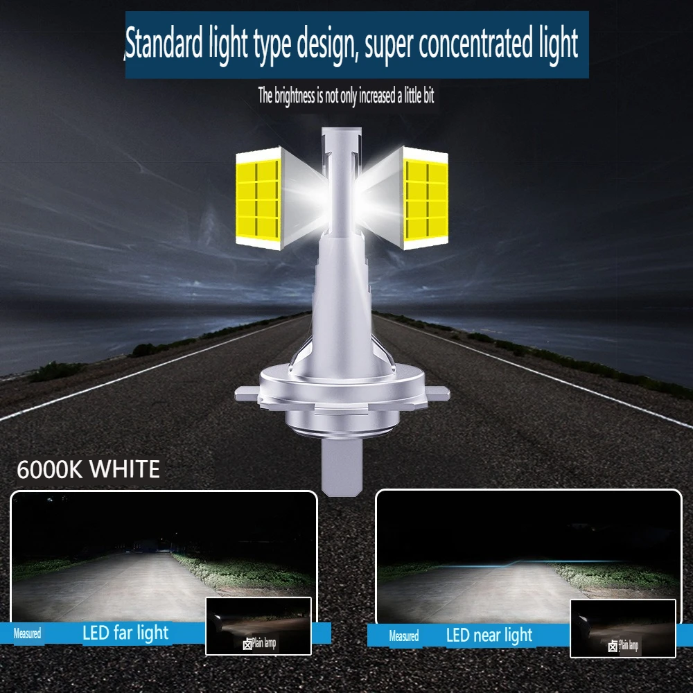 Upgrade Your Vehicle with Powerful LED Headlight Bulbs, 6000K 40W 3570 CSP Chips, Compatible with Cars, Trucks, Motorcycles
Upgrade Your Vehicle with Powerful LED Headlight Bulbs, 6000K 40W 3570 CSP Chips, Compatible with Cars, Trucks, Motorcycles
