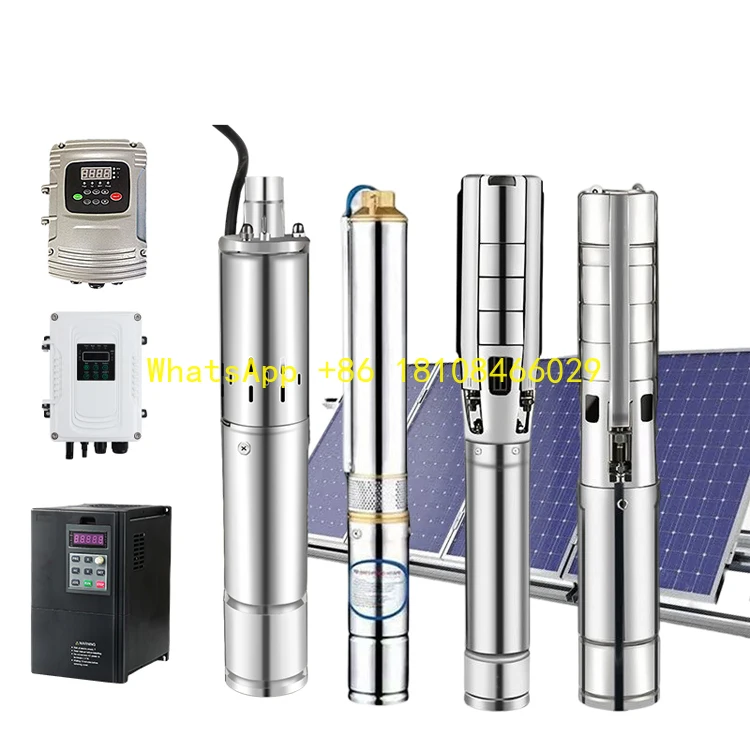 for Irrigation Water Well High Efficiency Solar Pump Customizable OEM 4 Inch 6m3/h Max 84m DC 1100w 72v Brushless Solar Pump
for Irrigation Water Well High Efficiency Solar Pump Customizable OEM 4 Inch 6m3/h Max 84m DC 1100w 72v Brushless Solar Pump
