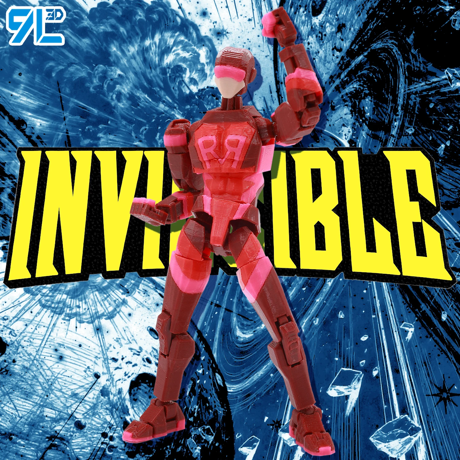 Red Rush Action Figure Toy 9L3D Lucky13 Dummy13 3D Printed Multi-Jointed Collectible Desktop Ornament Adult Hobby Display Mode
Red Rush Action Figure Toy 9L3D Lucky13 Dummy13 3D Printed Multi-Jointed Collectible Desktop Ornament Adult Hobby Display Mode