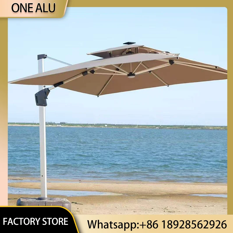 Aluminum Offset Patio Umbrella UV50+ Foldable Outdoor Garden Parasol Hotel Sunshade Crank Lift Cantilever Umbrella
Aluminum Offset Patio Umbrella UV50+ Foldable Outdoor Garden Parasol Hotel Sunshade Crank Lift Cantilever Umbrella