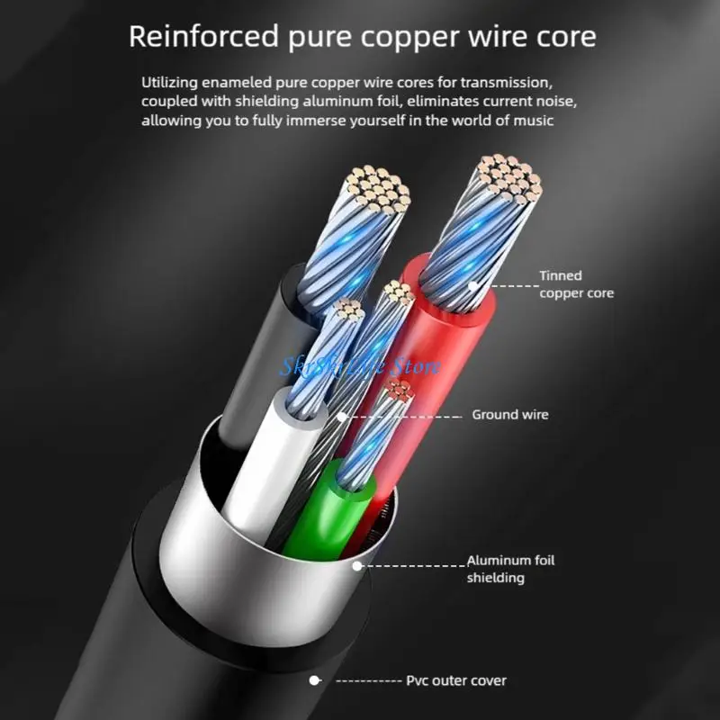 E65E USB C To 3.5mm Audios Cable With Decoding Chip Enhances Sound Quality For Voice Call Music Listening, Line Control
E65E USB C To 3.5mm Audios Cable With Decoding Chip Enhances Sound Quality For Voice Call Music Listening, Line Control