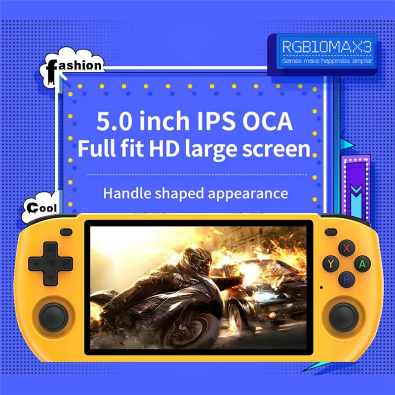 RGB10 Max3 Retro Game Console 16G+256G 5.0 Inch Handheld Video Game Console For MAME PSP N64 GBA NDS Emulator Durable C
RGB10 Max3 Retro Game Console 16G+256G 5.0 Inch Handheld Video Game Console For MAME PSP N64 GBA NDS Emulator Durable C