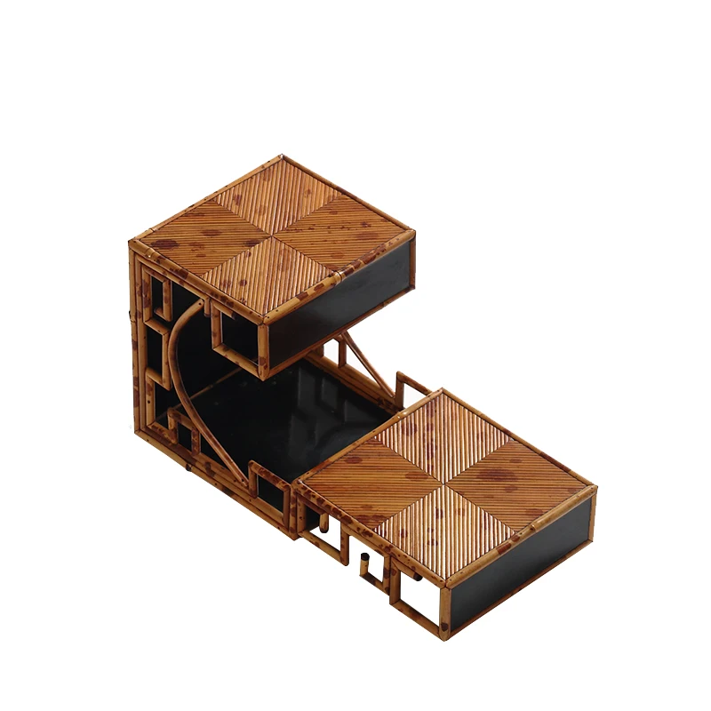 Case table incense, several wenplay tea set storage display, collection of handmade bamboo shelves
Case table incense, several wenplay tea set storage display, collection of handmade bamboo shelves