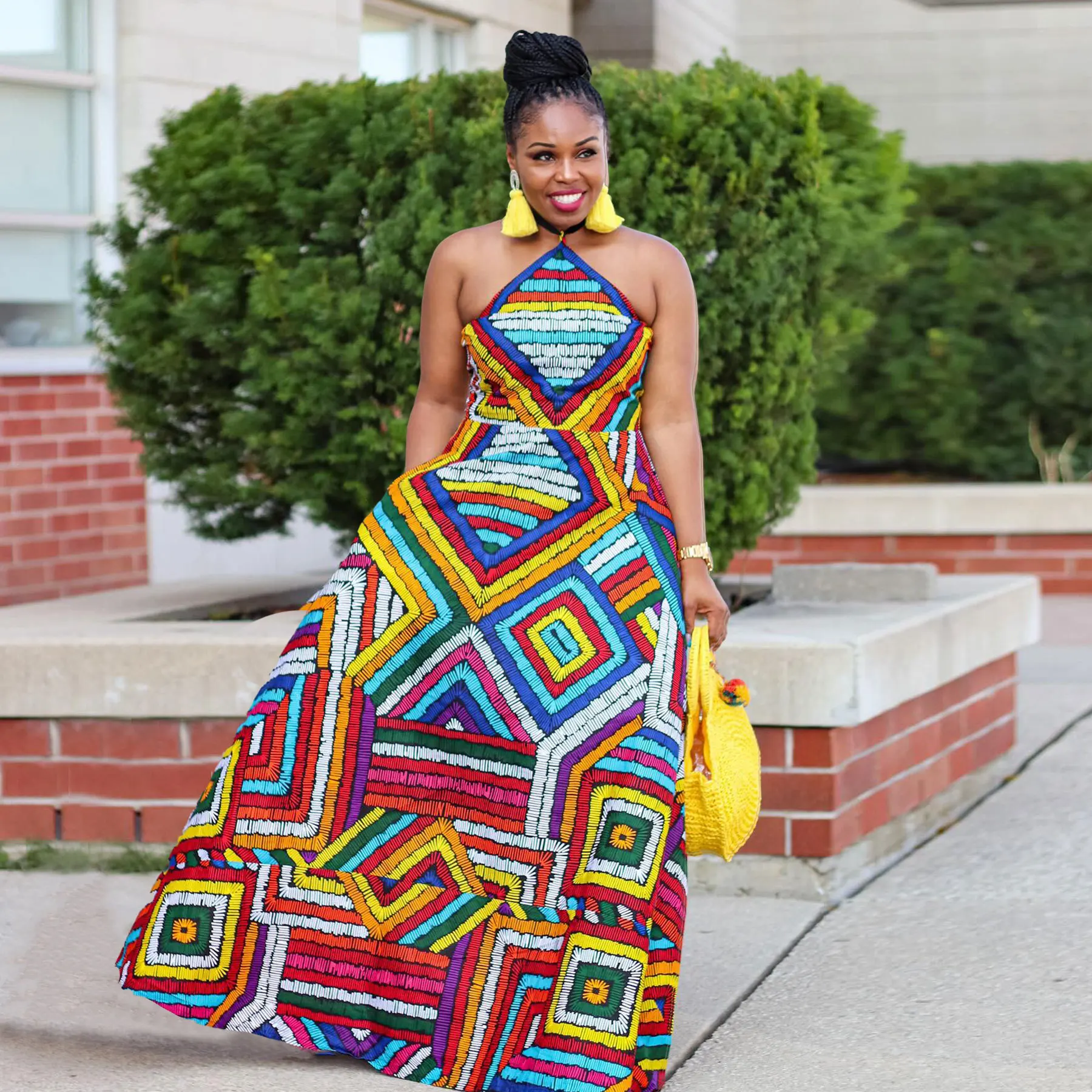Sexy Print Hanging Neck Bra Style Open Back Skirt Dresses 2024 Fashion New Women Travel Vacation Casual Sleeveless A-Line Dress
Sexy Print Hanging Neck Bra Style Open Back Skirt Dresses 2024 Fashion New Women Travel Vacation Casual Sleeveless A-Line Dress