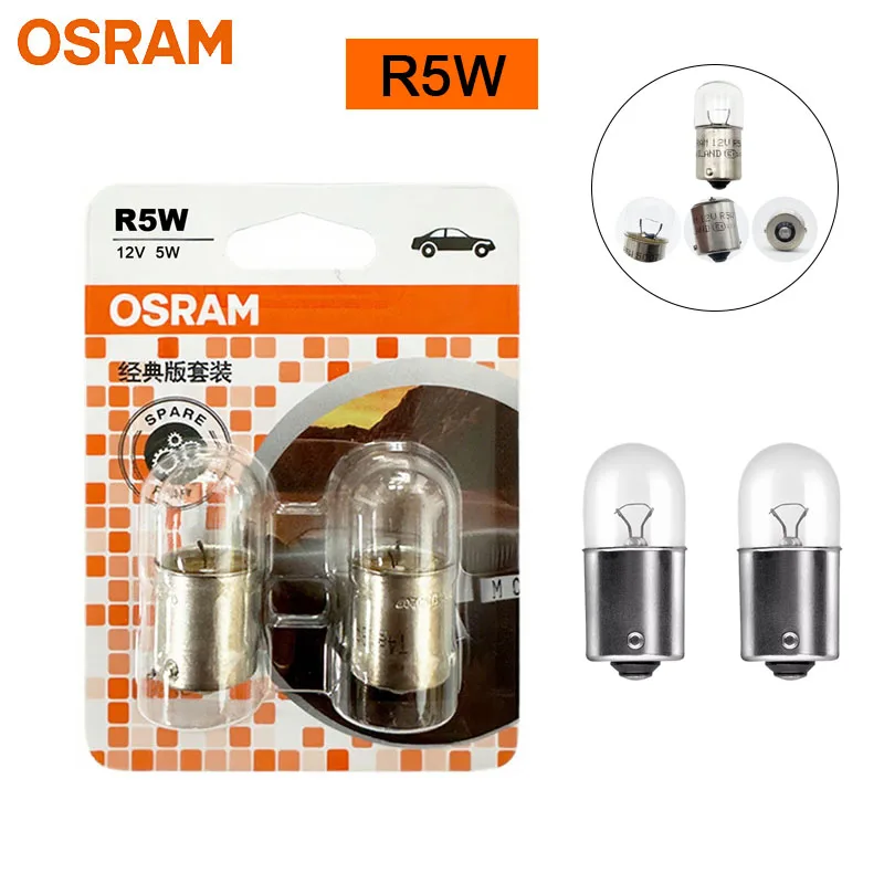 OSRAM Original R5W 1156 12V 5W 5007 BA15S Car Turn Signal Light License Plate Bulb Halogen Light Standard Interior Lamp 2pcs
OSRAM Original R5W 1156 12V 5W 5007 BA15S Car Turn Signal Light License Plate Bulb Halogen Light Standard Interior Lamp 2pcs