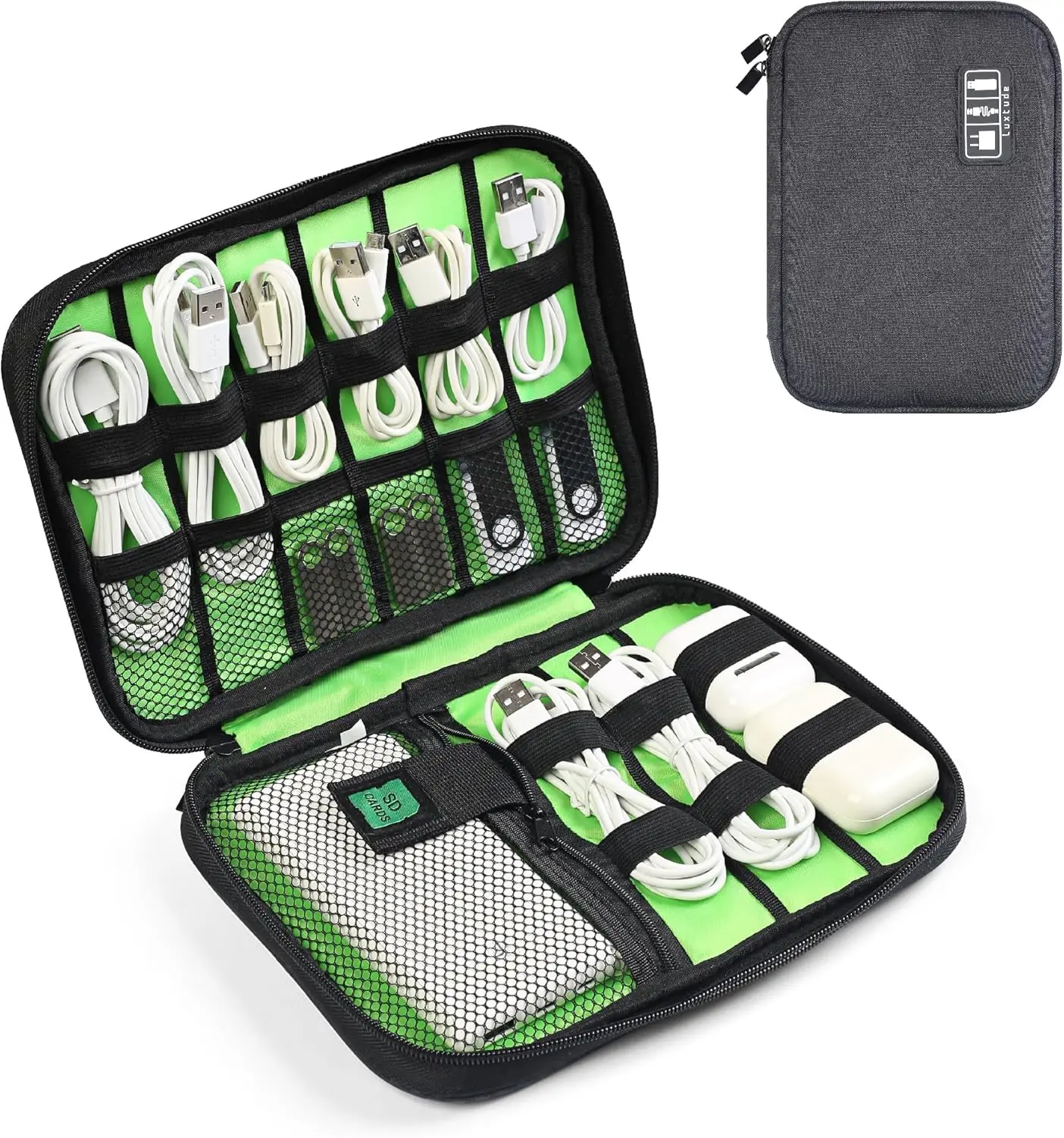 Travel Cable Organizer Bag, Flat Cord Organizer Case, Travel Essentials for Wire/Cord/Charger/Cable Storage/Tech Accessories/Tech Gifts
Travel Cable Organizer Bag, Flat Cord Organizer Case, Travel Essentials for Wire/Cord/Charger/Cable Storage/Tech Accessories/Tech Gifts
