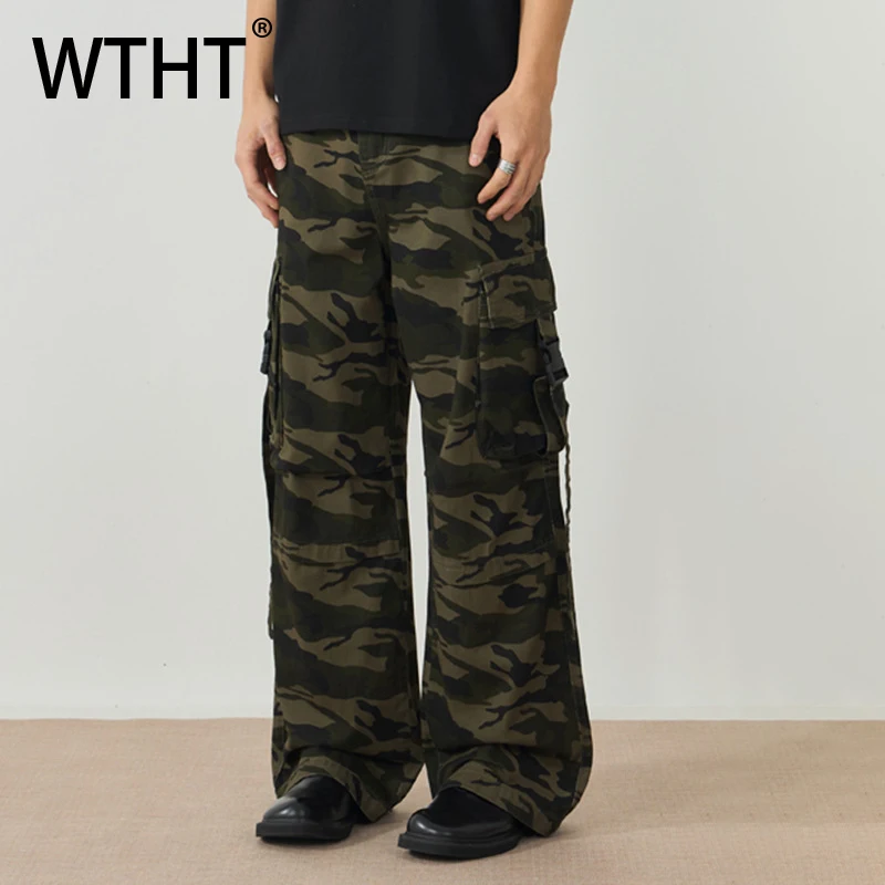 WTHT Vintage Men Camouflage Pockets Ribbon High Street Denim Pants Fashion Cargo Straight Wide Leg Jeans Male 2025 Summer 2A0449
WTHT Vintage Men Camouflage Pockets Ribbon High Street Denim Pants Fashion Cargo Straight Wide Leg Jeans Male 2025 Summer 2A0449