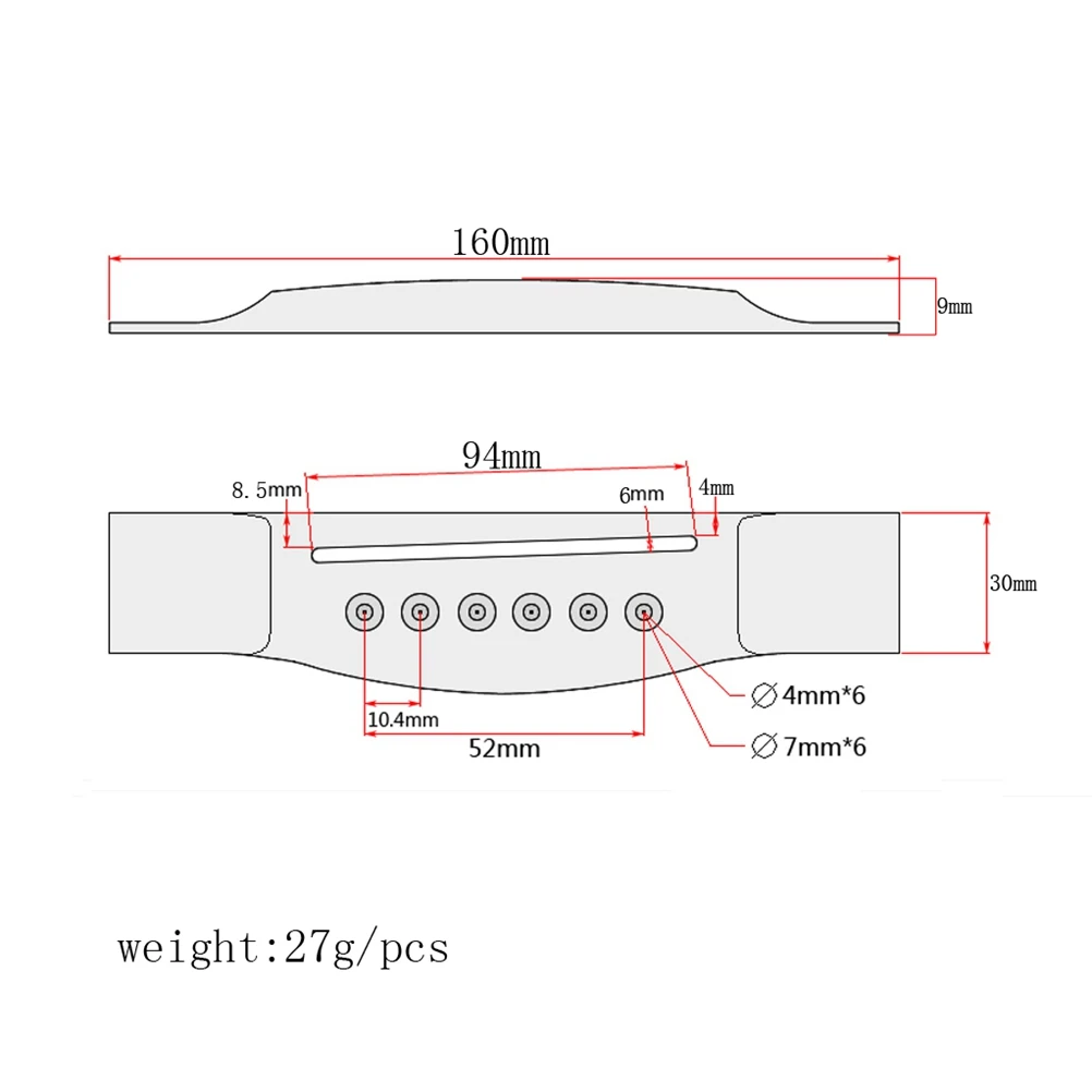 6 -String Piano Bridge Guitar Nut Acoustic Parts Bass Saddles Rose Replacement
6 -String Piano Bridge Guitar Nut Acoustic Parts Bass Saddles Rose Replacement