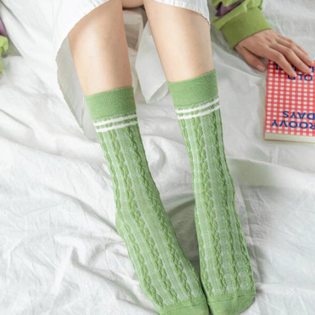 Women Cotton Socks Medium Green Striped Tube Stockings Creative Warm Soft Breathable Durable Novelty Socks For Sneakers
Women Cotton Socks Medium Green Striped Tube Stockings Creative Warm Soft Breathable Durable Novelty Socks For Sneakers