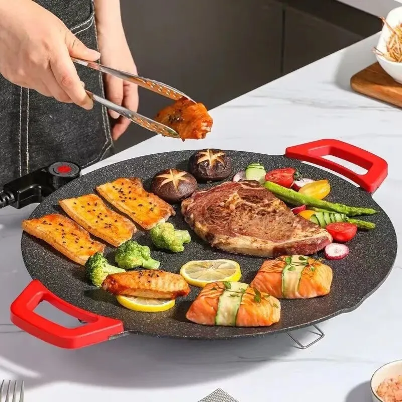 Smokeless Electric Oven with 38cm Grill Pan Multifunctional Cooking and BBQ Hot Plate 220V
Smokeless Electric Oven with 38cm Grill Pan Multifunctional Cooking and BBQ Hot Plate 220V