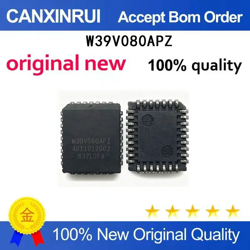 (5-100 Pieces) New stock W39V080APZ PLCC32 storage chip 39V080APZ
(5-100 Pieces) New stock W39V080APZ PLCC32 storage chip 39V080APZ