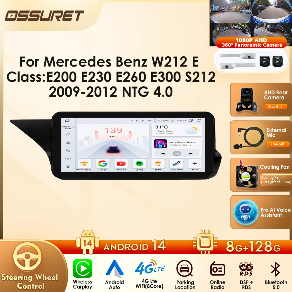 Car Radio For Mercedes Benz W212 E-Class E200 E230 E260 E300 S212 2009-2012 NTG 4.0 Original System Multimedia Carplay Autoradio
Car Radio For Mercedes Benz W212 E-Class E200 E230 E260 E300 S212 2009-2012 NTG 4.0 Original System Multimedia Carplay Autoradio