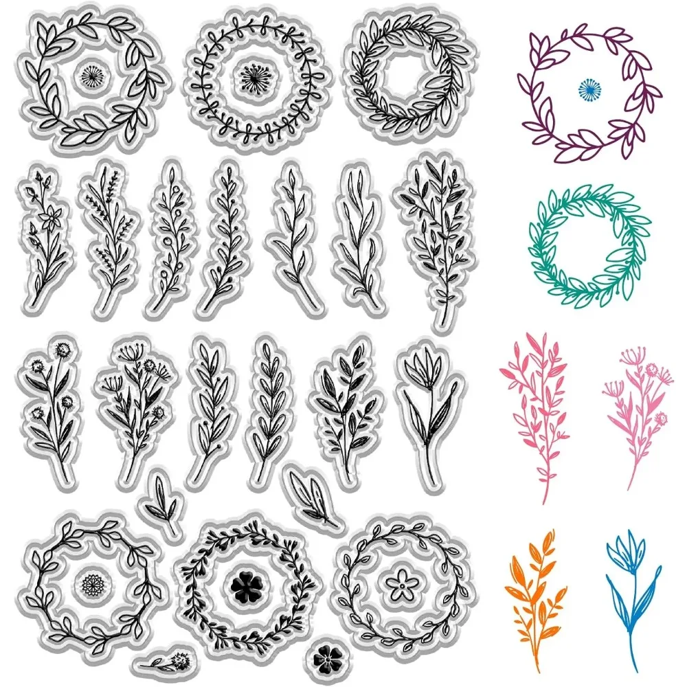 PVC Plastic Clear Stamps for DIY Scrapbooking Photo Album Decorative Cards Making Stamp Sheets Film Frame Garland
PVC Plastic Clear Stamps for DIY Scrapbooking Photo Album Decorative Cards Making Stamp Sheets Film Frame Garland