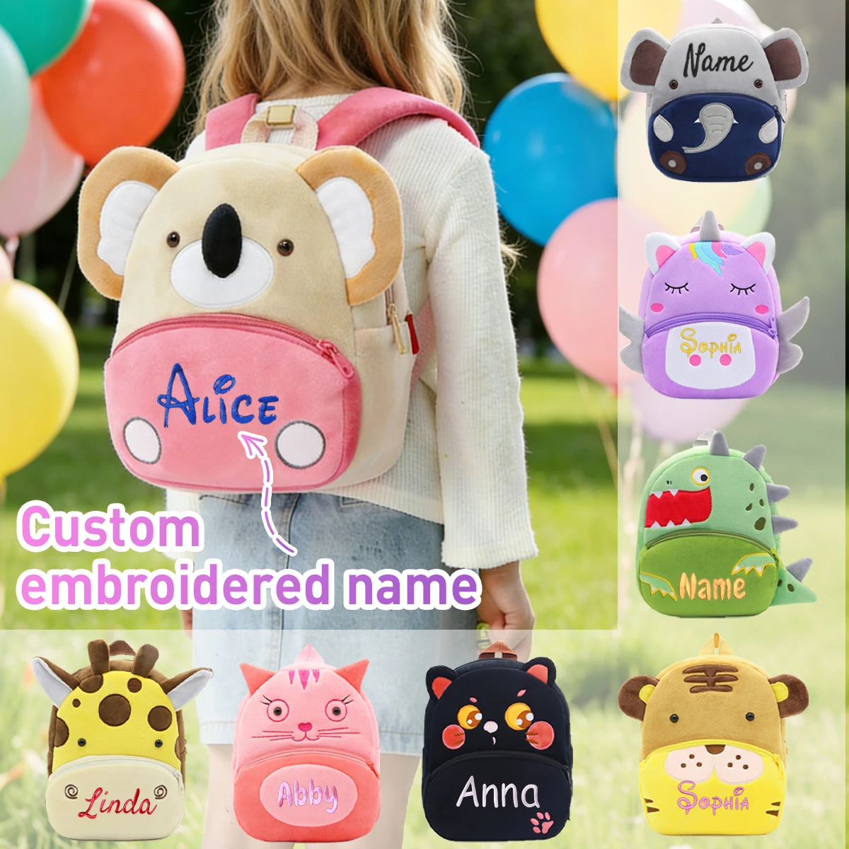 custom embroidered name children backpack,Back To School Supplies For Kids, cartoon animal backpack,
custom embroidered name children backpack,Back To School Supplies For Kids, cartoon animal backpack,