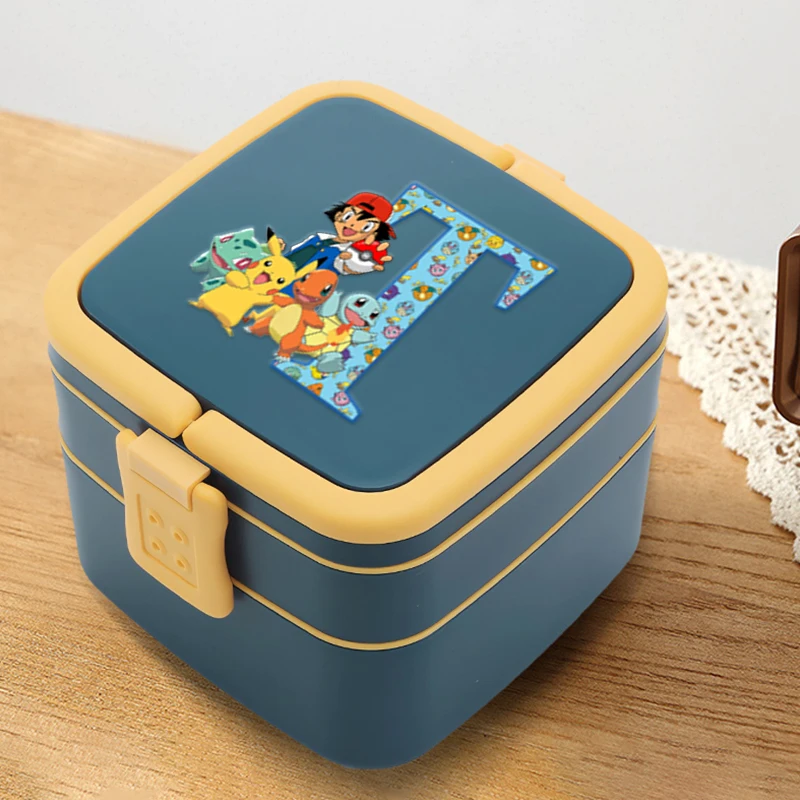 Pokemons Pikachu Portable Kids Lunch Box Anime Letter A-Z Student Double-layer Bento Box Office School Microwave Food Container
Pokemons Pikachu Portable Kids Lunch Box Anime Letter A-Z Student Double-layer Bento Box Office School Microwave Food Container