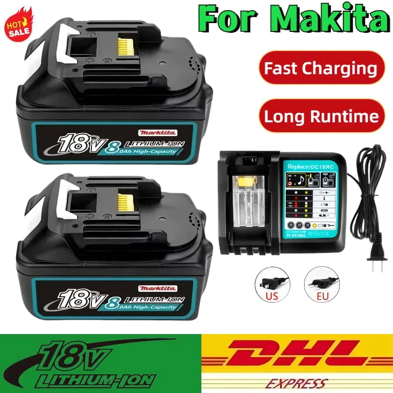 Durable 18V Battery for MAKITA BL1815 BL1830 BL1840 BL1845 BL1860 12Ah Li-Ion for Drills/Saws Impact Wrenches with LED Indicator
Durable 18V Battery for MAKITA BL1815 BL1830 BL1840 BL1845 BL1860 12Ah Li-Ion for Drills/Saws Impact Wrenches with LED Indicator