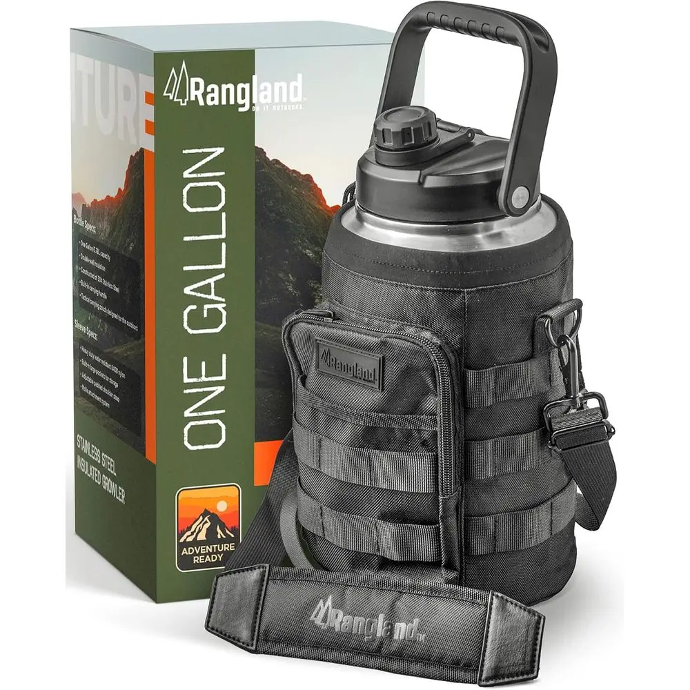 1 Gallon Insulated Stainless Steel Wide Mouth Growler with Carrying Bag for Hot/Cold Beverages (128oz)
1 Gallon Insulated Stainless Steel Wide Mouth Growler with Carrying Bag for Hot/Cold Beverages (128oz)
