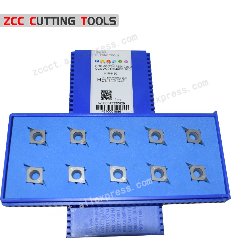 10pcs CCGW09T304AS01020-2 YBC012 Carbide Cutting Tool CBN Inserts for High Hardness Material
10pcs CCGW09T304AS01020-2 YBC012 Carbide Cutting Tool CBN Inserts for High Hardness Material