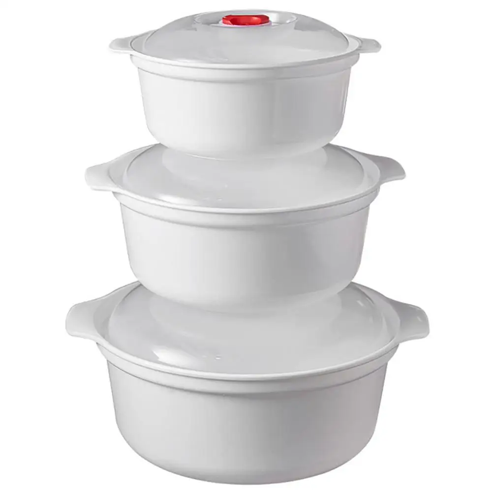 Microwaveable Circular Double Handle Lunch Box Set 3 Piece Large Medium Small Reusable Plastic Food Containers Lid for Home
Microwaveable Circular Double Handle Lunch Box Set 3 Piece Large Medium Small Reusable Plastic Food Containers Lid for Home