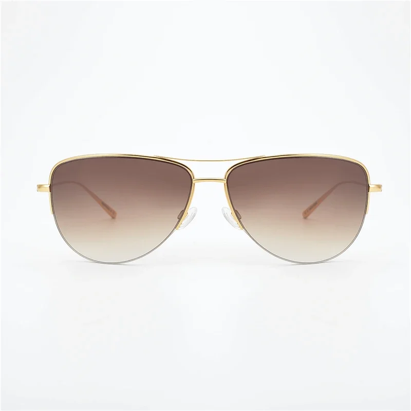 Sun Glasses Man Pure Titanium Pilot Sunglasses Men Super Light 12g Unisex Brand Strummer Gradient Lense OV1004S
Sun Glasses Man Pure Titanium Pilot Sunglasses Men Super Light 12g Unisex Brand Strummer Gradient Lense OV1004S
