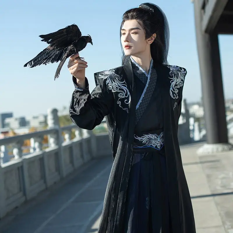 Large Size 3XL Hanfu Men Chinese Embroidery Black Hanfu Male Halloween Carnival Swordsman Cosplay Costume Party Outfit Hanfu XXL
Large Size 3XL Hanfu Men Chinese Embroidery Black Hanfu Male Halloween Carnival Swordsman Cosplay Costume Party Outfit Hanfu XXL
