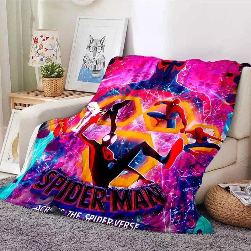 Anime Spider Man Across The Spider Verse Printed Blanket for Home Travel Soft and Comfortable Blanket for Adults and Children
Anime Spider Man Across The Spider Verse Printed Blanket for Home Travel Soft and Comfortable Blanket for Adults and Children