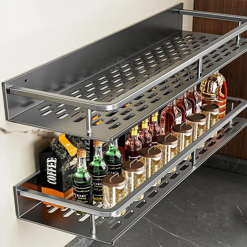 Aluminum kitchen rack kitchen shelf toilet no drill hanging rack bathroom organizer hang on the wall kitchen Organizador cocina
Aluminum kitchen rack kitchen shelf toilet no drill hanging rack bathroom organizer hang on the wall kitchen Organizador cocina