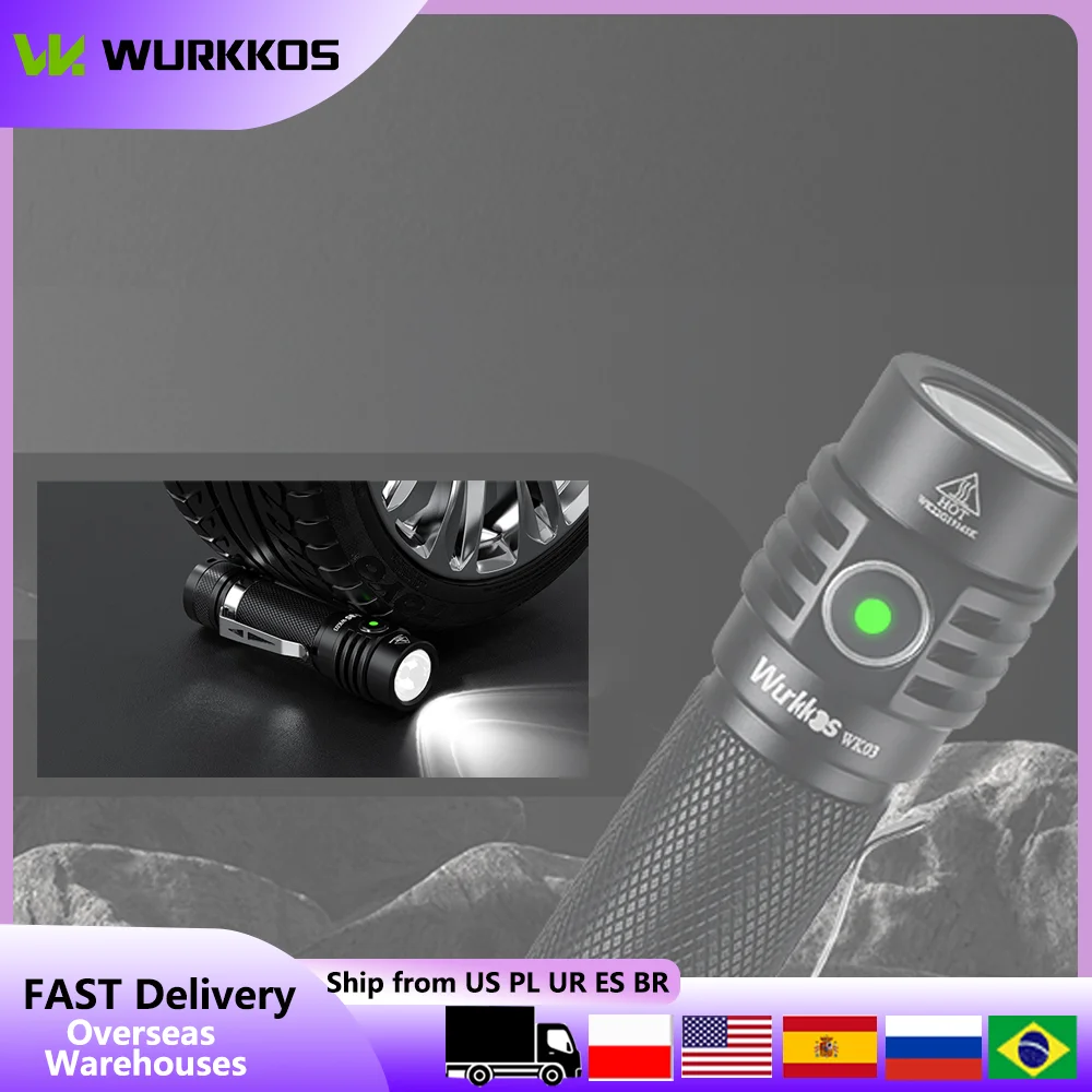 Мини-фонарик Wurkkos WK03 1800LM с дальностью действия 194 м, водонепроницаемый (IPX8), с высоким индексом цветопередачи (CRI), перезаряжаемый, для кемпинга и наружного освещения
Мини-фонарик Wurkkos WK03 1800LM с дальностью действия 194 м, водонепроницаемый (IPX8), с высоким индексом цветопередачи (CRI), перезаряжаемый, для кемпинга и наружного освещения